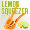 image:imageZulay Kitchen Metal 2in1 Lemon Squeezer  Sturdy Max Extraction Hand Juicer Lemon Squeezer Gets Every Last Drop  Easy to Clean Manual Citrus Juicer  EasyUse Lemon Juicer Squeezer  RedYellowOrange  Yellow