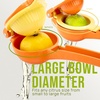 image:imageZulay Kitchen Metal 2in1 Lemon Squeezer  Sturdy Max Extraction Hand Juicer Lemon Squeezer Gets Every Last Drop  Easy to Clean Manual Citrus Juicer  EasyUse Lemon Juicer Squeezer  RedYellowOrange  Yellow