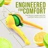 image:imageZulay Kitchen Metal 2in1 Lemon Squeezer  Sturdy Max Extraction Hand Juicer Lemon Squeezer Gets Every Last Drop  Easy to Clean Manual Citrus Juicer  EasyUse Lemon Juicer Squeezer  RedYellowYellow and Green