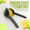 image:imageZulay Kitchen Metal 2in1 Lemon Squeezer  Sturdy Max Extraction Hand Juicer Lemon Squeezer Gets Every Last Drop  Easy to Clean Manual Citrus Juicer  EasyUse Lemon Juicer Squeezer  RedYellowBlack  Yellow