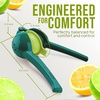 image:imageZulay Kitchen Metal 2in1 Lemon Squeezer  Sturdy Max Extraction Hand Juicer Lemon Squeezer Gets Every Last Drop  Easy to Clean Manual Citrus Juicer  EasyUse Lemon Juicer Squeezer  RedYellowDark Green  Lime