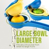 image:imageZulay Kitchen Metal 2in1 Lemon Squeezer  Sturdy Max Extraction Hand Juicer Lemon Squeezer Gets Every Last Drop  Easy to Clean Manual Citrus Juicer  EasyUse Lemon Juicer Squeezer  RedYellowBlue  Yellow