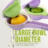 image:imageZulay Kitchen Metal 2in1 Lemon Squeezer  Sturdy Max Extraction Hand Juicer Lemon Squeezer Gets Every Last Drop  Easy to Clean Manual Citrus Juicer  EasyUse Lemon Juicer Squeezer  RedYellowLight Purple  Lime