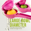 image:imageZulay Kitchen Metal 2in1 Lemon Squeezer  Sturdy Max Extraction Hand Juicer Lemon Squeezer Gets Every Last Drop  Easy to Clean Manual Citrus Juicer  EasyUse Lemon Juicer Squeezer  RedYellowDragonfruit  Dragonfruit
