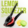 image:imageZulay Kitchen Metal 2in1 Lemon Squeezer  Sturdy Max Extraction Hand Juicer Lemon Squeezer Gets Every Last Drop  Easy to Clean Manual Citrus Juicer  EasyUse Lemon Juicer Squeezer  RedYellowBlack and Red