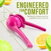 image:imageZulay Kitchen Metal 2in1 Lemon Squeezer  Sturdy Max Extraction Hand Juicer Lemon Squeezer Gets Every Last Drop  Easy to Clean Manual Citrus Juicer  EasyUse Lemon Juicer Squeezer  RedYellowDragonfruit  Dragonfruit