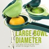 image:imageZulay Kitchen Metal 2in1 Lemon Squeezer  Sturdy Max Extraction Hand Juicer Lemon Squeezer Gets Every Last Drop  Easy to Clean Manual Citrus Juicer  EasyUse Lemon Juicer Squeezer  RedYellowDark Green  Lime