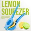 image:imageZulay Kitchen Metal 2in1 Lemon Squeezer  Sturdy Max Extraction Hand Juicer Lemon Squeezer Gets Every Last Drop  Easy to Clean Manual Citrus Juicer  EasyUse Lemon Juicer Squeezer  RedYellowBlue  Yellow