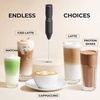 image:imageZulay Kitchen Powerful Milk Frother Wand  Handheld Stainless Steel  Battery Operated Drink Mixer for Coffee Lattes Cappuccino Matcha  Froth Mate Frother Gift  Absolute BlackExecutive Black
