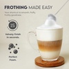 image:imageZulay Kitchen Powerful Milk Frother Wand  Handheld Stainless Steel  Battery Operated Drink Mixer for Coffee Lattes Cappuccino Matcha  Froth Mate Frother Gift  Absolute BlackPine Green