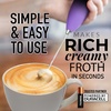 image:imageZulay Kitchen Powerful Milk Frother Wand  Handheld Stainless Steel  Battery Operated Drink Mixer for Coffee Lattes Cappuccino Matcha  Froth Mate Frother Gift  Absolute BlackMystic Galaxy