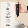 image:imageZulay Kitchen Powerful Milk Frother Wand  Handheld Stainless Steel  Battery Operated Drink Mixer for Coffee Lattes Cappuccino Matcha  Froth Mate Frother Gift  Midnight BlackAuthentic Black