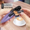 image:imageZulay Kitchen Powerful Milk Frother Wand  Handheld Stainless Steel  Battery Operated Drink Mixer for Coffee Lattes Cappuccino Matcha  Froth Mate Frother Gift  Absolute BlackMystic Galaxy