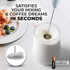 image:imageZulay Kitchen Powerful Milk Frother Wand  Handheld Stainless Steel  Battery Operated Drink Mixer for Coffee Lattes Cappuccino Matcha  Froth Mate Frother Gift  Midnight BlackStorm