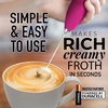 image:imageZulay Kitchen Powerful Milk Frother Wand  Handheld Stainless Steel  Battery Operated Drink Mixer for Coffee Lattes Cappuccino Matcha  Froth Mate Frother Gift  Absolute BlackDragonfruit