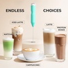 image:imageZulay Kitchen Powerful Milk Frother Wand  Handheld Stainless Steel  Battery Operated Drink Mixer for Coffee Lattes Cappuccino Matcha  Froth Mate Frother Gift  Midnight BlackDeep Aqua