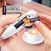 image:imageZulay Kitchen Powerful Milk Frother Wand  Handheld Stainless Steel  Battery Operated Drink Mixer for Coffee Lattes Cappuccino Matcha  Froth Mate Frother Gift  Midnight BlackWhite