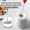 image:imageZulay Kitchen Powerful Milk Frother Wand  Handheld Stainless Steel  Battery Operated Drink Mixer for Coffee Lattes Cappuccino Matcha  Froth Mate Frother Gift  Midnight BlackDragon Red