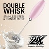 image:imageZulay Kitchen Powerful Milk Frother Wand  Handheld Stainless Steel  Battery Operated Drink Mixer for Coffee Lattes Cappuccino Matcha  Froth Mate Frother Gift  Midnight BlackMagnetic Pink