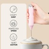 image:imageZulay Kitchen Powerful Milk Frother Wand  Handheld Stainless Steel  Battery Operated Drink Mixer for Coffee Lattes Cappuccino Matcha  Froth Mate Frother Gift  Midnight BlackCherry Blossom Pink