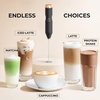image:imageZulay Kitchen Powerful Milk Frother Wand  Handheld Stainless Steel  Battery Operated Drink Mixer for Coffee Lattes Cappuccino Matcha  Froth Mate Frother Gift  Midnight BlackFancy Copper Black