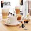 image:imageZulay Kitchen Powerful Milk Frother Wand  Handheld Stainless Steel  Battery Operated Drink Mixer for Coffee Lattes Cappuccino Matcha  Froth Mate Frother Gift  Midnight BlackWhite