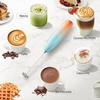 image:imageZulay Kitchen Powerful Milk Frother Wand  Handheld Stainless Steel  Battery Operated Drink Mixer for Coffee Lattes Cappuccino Matcha  Froth Mate Frother Gift  Midnight BlackRoyal Sunrise