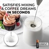 image:imageZulay Kitchen Powerful Milk Frother Wand  Handheld Stainless Steel  Battery Operated Drink Mixer for Coffee Lattes Cappuccino Matcha  Froth Mate Frother Gift  Absolute BlackQuantum Gray