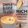 image:imageZulay Kitchen Powerful Milk Frother Wand  Handheld Stainless Steel  Battery Operated Drink Mixer for Coffee Lattes Cappuccino Matcha  Froth Mate Frother Gift  Midnight BlackEmber Sunrise