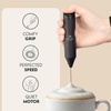 image:imageZulay Kitchen Powerful Milk Frother Wand  Handheld Stainless Steel  Battery Operated Drink Mixer for Coffee Lattes Cappuccino Matcha  Froth Mate Frother Gift  Absolute BlackExecutive Black