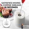 image:imageZulay Kitchen Powerful Milk Frother Wand  Handheld Stainless Steel  Battery Operated Drink Mixer for Coffee Lattes Cappuccino Matcha  Froth Mate Frother Gift  Absolute BlackFire Red