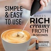 image:imageZulay Kitchen Powerful Milk Frother Wand  Handheld Stainless Steel  Battery Operated Drink Mixer for Coffee Lattes Cappuccino Matcha  Froth Mate Frother Gift  Absolute BlackGraphite Black