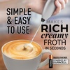 image:imageZulay Kitchen Powerful Milk Frother Wand  Handheld Stainless Steel  Battery Operated Drink Mixer for Coffee Lattes Cappuccino Matcha  Froth Mate Frother Gift  Midnight BlackImperial Silver Black
