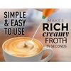 image:imageZulay Kitchen Powerful Milk Frother Wand  Handheld Stainless Steel  Battery Operated Drink Mixer for Coffee Lattes Cappuccino Matcha  Froth Mate Frother Gift  Absolute BlackJet Orange