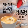 image:imageZulay Kitchen Powerful Milk Frother Wand  Handheld Stainless Steel  Battery Operated Drink Mixer for Coffee Lattes Cappuccino Matcha  Froth Mate Frother Gift  Absolute BlackFire Red