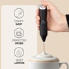 image:imageZulay Kitchen Powerful Milk Frother Wand  Handheld Stainless Steel  Battery Operated Drink Mixer for Coffee Lattes Cappuccino Matcha  Froth Mate Frother Gift  Absolute BlackAuthentic Black