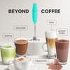 image:imageZulay Kitchen Powerful Milk Frother Wand  Handheld Stainless Steel  Battery Operated Drink Mixer for Coffee Lattes Cappuccino Matcha  Froth Mate Frother Gift  Midnight BlackPristine Teal