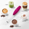 image:imageZulay Kitchen Powerful Milk Frother Wand  Handheld Stainless Steel  Battery Operated Drink Mixer for Coffee Lattes Cappuccino Matcha  Froth Mate Frother Gift  Absolute BlackDragonfruit