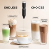 image:imageZulay Kitchen Powerful Milk Frother Wand  Handheld Stainless Steel  Battery Operated Drink Mixer for Coffee Lattes Cappuccino Matcha  Froth Mate Frother Gift  Absolute BlackAuthentic Black