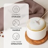 image:imageZulay Kitchen Powerful Milk Frother Wand  Handheld Stainless Steel  Battery Operated Drink Mixer for Coffee Lattes Cappuccino Matcha  Froth Mate Frother Gift  Midnight BlackRed