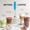 image:imageZulay Kitchen Powerful Milk Frother Wand  Handheld Stainless Steel  Battery Operated Drink Mixer for Coffee Lattes Cappuccino Matcha  Froth Mate Frother Gift  Midnight BlackPacific Blue