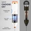 image:imageZulay Kitchen Powerful Milk Frother Wand  Handheld Stainless Steel  Battery Operated Drink Mixer for Coffee Lattes Cappuccino Matcha  Froth Mate Frother Gift  Midnight BlackElegant White Gold