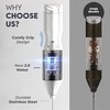 image:imageZulay Kitchen Powerful Milk Frother Wand  Handheld Stainless Steel  Battery Operated Drink Mixer for Coffee Lattes Cappuccino Matcha  Froth Mate Frother Gift  Absolute BlackGraphite Silver