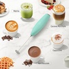 image:imageZulay Kitchen Powerful Milk Frother Wand  Handheld Stainless Steel  Battery Operated Drink Mixer for Coffee Lattes Cappuccino Matcha  Froth Mate Frother Gift  Midnight BlackMint