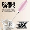 image:imageZulay Kitchen Powerful Milk Frother Wand  Handheld Stainless Steel  Battery Operated Drink Mixer for Coffee Lattes Cappuccino Matcha  Froth Mate Frother Gift  Absolute BlackMagnetic Pink