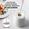 image:imageZulay Kitchen Powerful Milk Frother Wand  Handheld Stainless Steel  Battery Operated Drink Mixer for Coffee Lattes Cappuccino Matcha  Froth Mate Frother Gift  Midnight BlackInnocent Pink