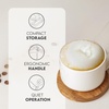 image:imageZulay Kitchen Powerful Milk Frother Wand  Handheld Stainless Steel  Battery Operated Drink Mixer for Coffee Lattes Cappuccino Matcha  Froth Mate Frother Gift  Midnight BlackWhite