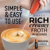 image:imageZulay Kitchen Powerful Milk Frother Wand  Handheld Stainless Steel  Battery Operated Drink Mixer for Coffee Lattes Cappuccino Matcha  Froth Mate Frother Gift  Midnight BlackPeaches and Cream