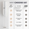 image:imageZulay Kitchen Powerful Milk Frother Wand  Handheld Stainless Steel  Battery Operated Drink Mixer for Coffee Lattes Cappuccino Matcha  Froth Mate Frother Gift  Absolute BlackGlacier White