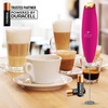 image:imageZulay Kitchen Powerful Milk Frother Wand  Handheld Stainless Steel  Battery Operated Drink Mixer for Coffee Lattes Cappuccino Matcha  Froth Mate Frother Gift  Absolute BlackDragonfruit